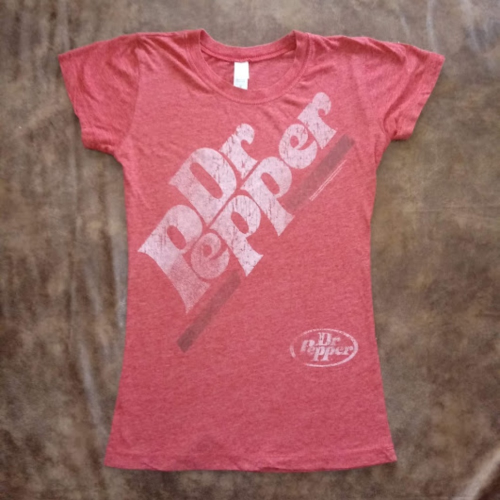 Dr. Pepper Graphic Tee, Red, Size M